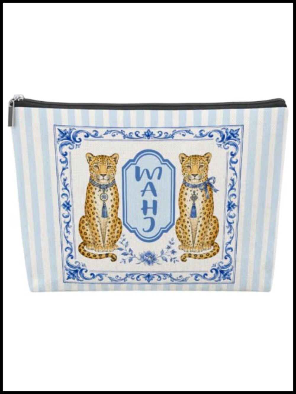 Linen Mahjong Tile Bag with Zipper - American Mahjong Storage & Travel Case